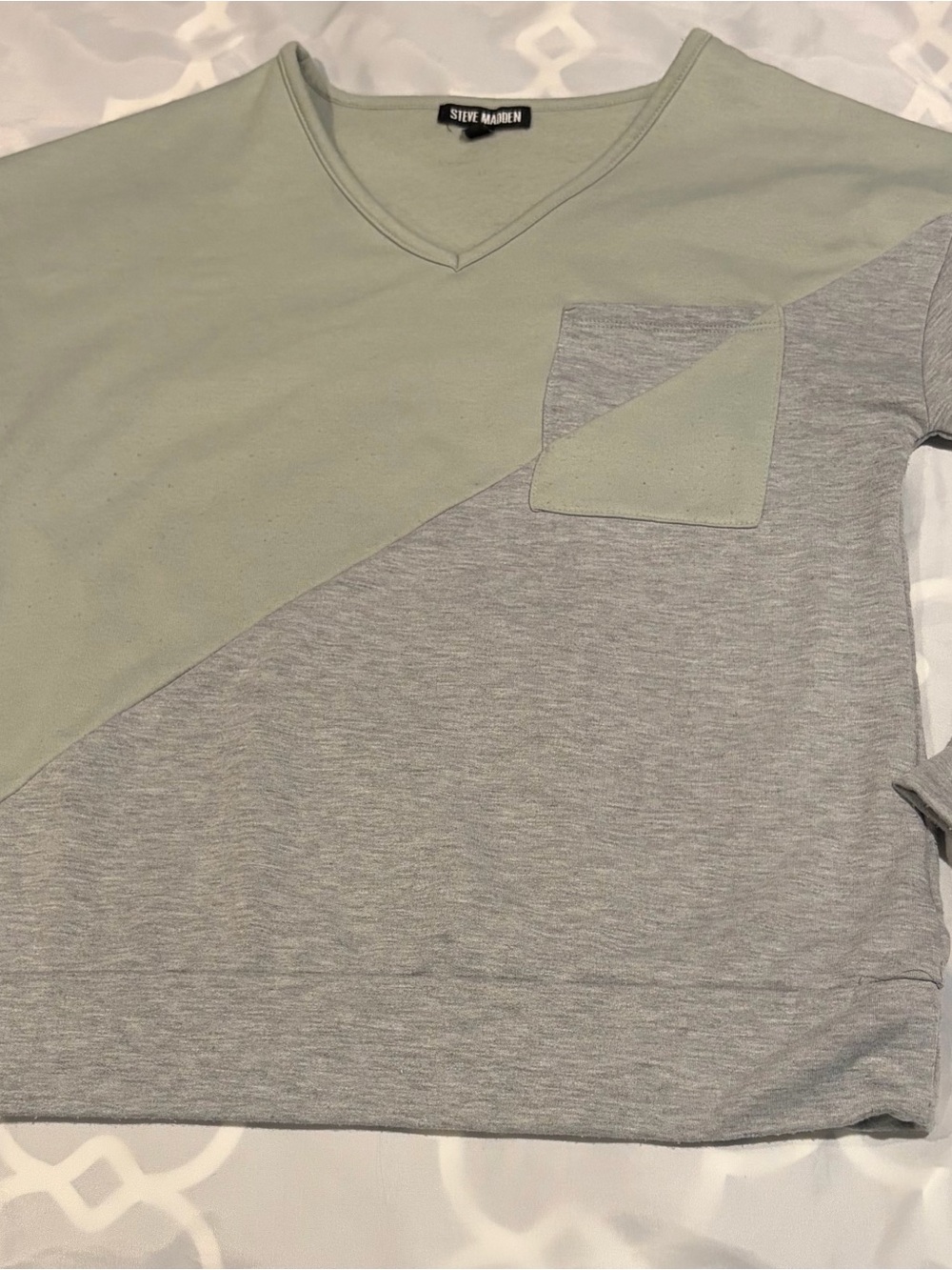 Steve Madden Sage Green Pullover Top